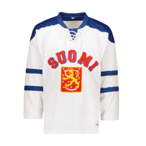 Suomi retro fanipelipaita, valkoinen