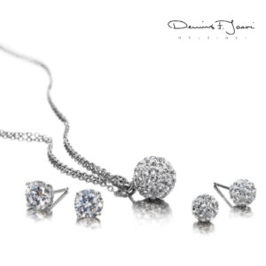 DFJ Sparkly palloriipus + korvakorut