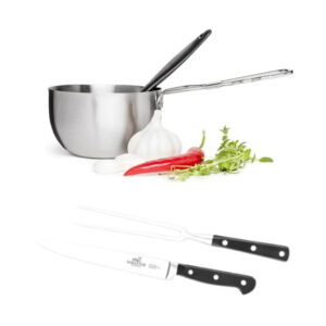 Sagaform Marinointisetti ja Sabatier-paistiveitsi ja -haarukka