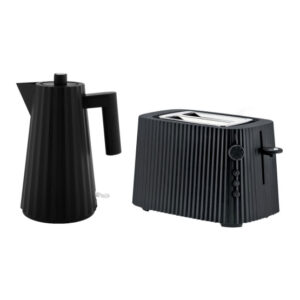 Alessi Plissé vedenkeitin -ja leivänpaahdinsetti